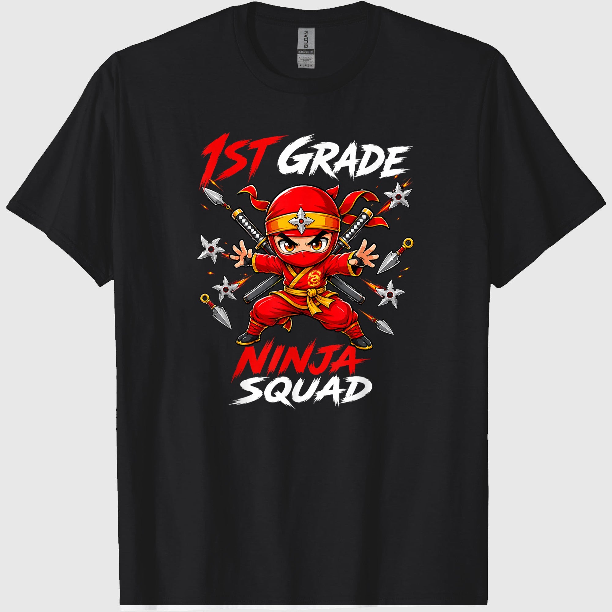 1st Grade Ninja Squad Back to School First Grade Boys Kids T-Shirt