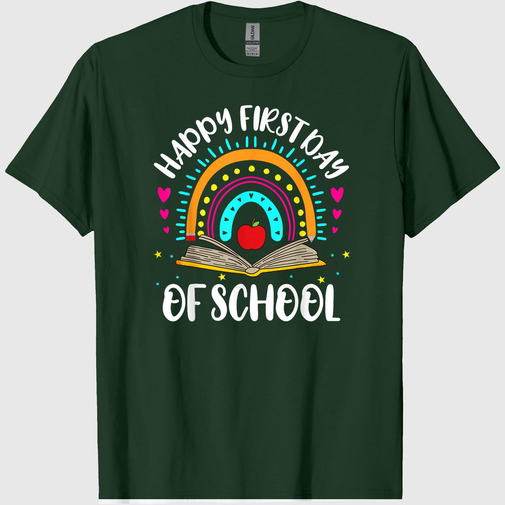 Happy First Day Of School Teachers Kids Back To School T-Shirt